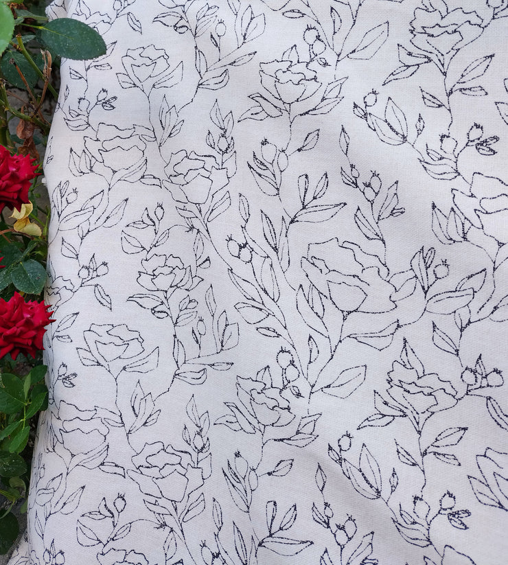 ELEANOR - ECRU-BLACK PATTERN 2