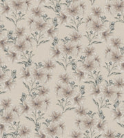MELROSE DUSTY MAUVE WALLPAPER 1
