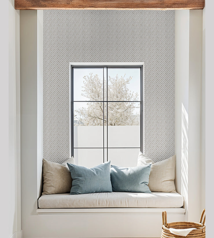 OBRIEN ECRU SAGE WALLPAPER 2