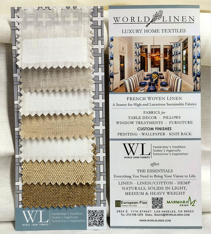 World Linen Sample Card