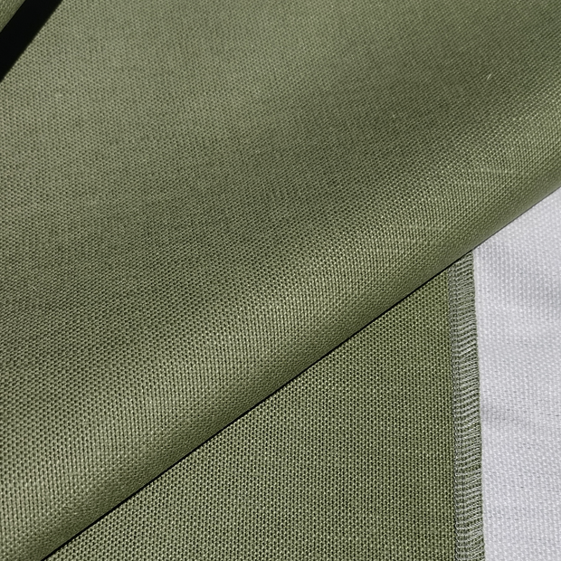 green linen fabric